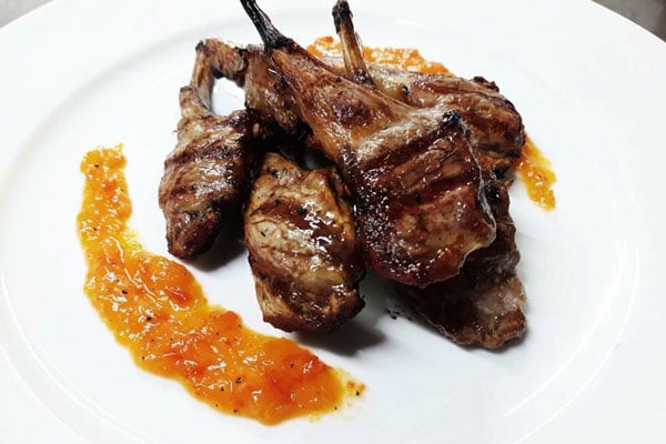 Costolette d'Agnello con marmellata di peperoni di Stella d'Italia di Gambara