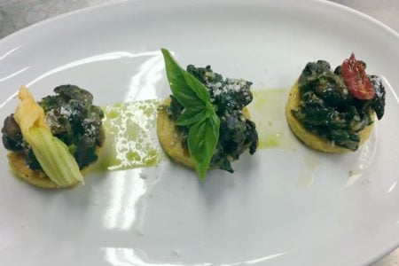 Lumache con polenta - Agriturismo Colombarino