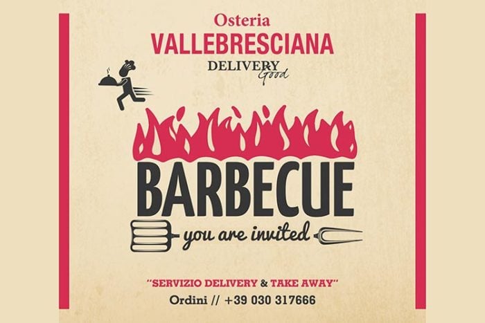 Menù BBQ Osteria Valle Bresciana