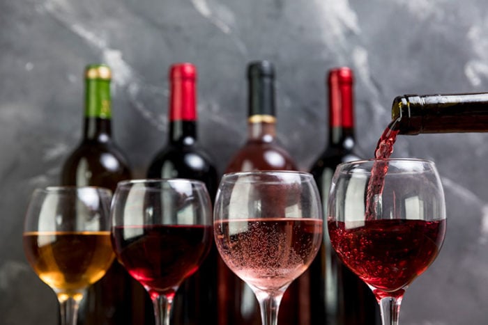Bicchiedi di vino da degustazione