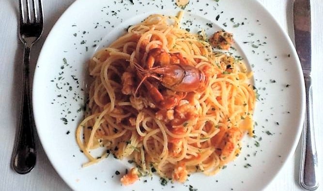 Spaghetti ai Gamberi di lago