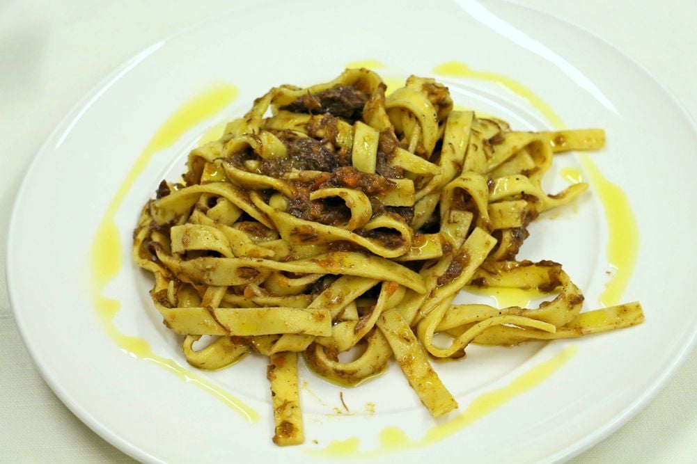 Tagliatelle al salmì di folaga - Antica Trattoria del Gallo - Clusane