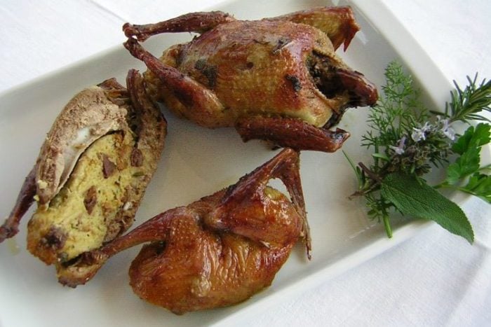 Piccione farcito alla bresciana