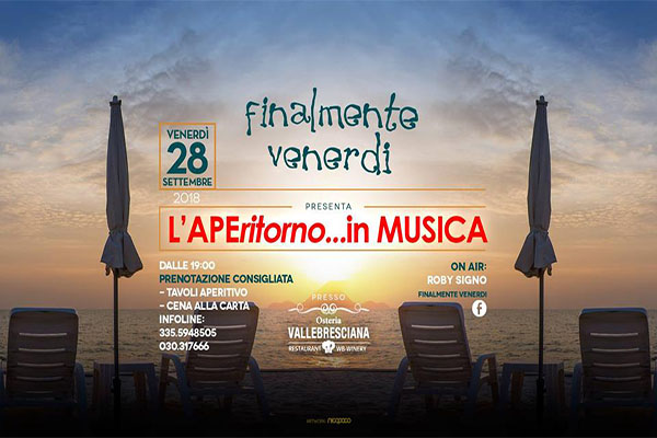 Aperitorno in Musica-Osteria Valle Bresciana