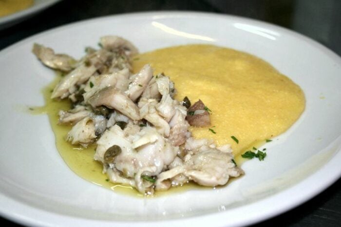 Luccio alla gardesana con polenta
