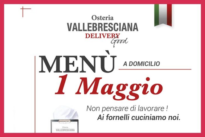 Menu delivery 1 Maggio Osteria Valle Bresciana