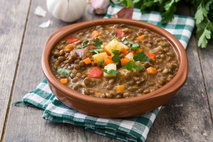 Lenticchie nel coccio