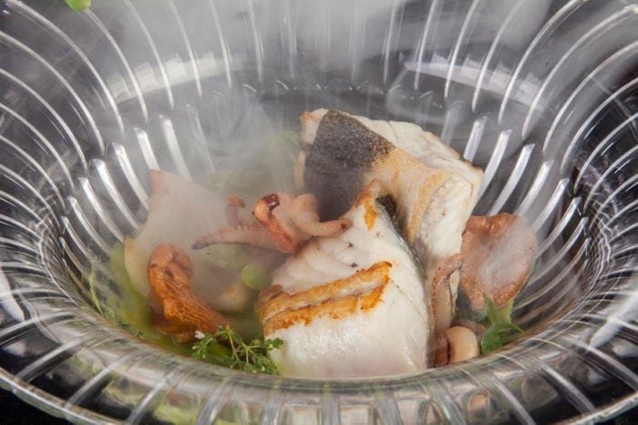 Villa Calini - Coccaglio -Trancetto di storione affumicato con legno d’olivo