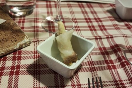 Antica Trattoria del Ponte - Brescia Sant'Eufemia - Grissino con lardo caldo