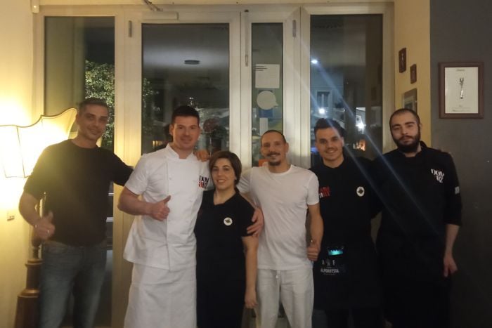 Dom Art - Ristorante Pizzeria Lab - Brescia - Lo Staff di Dom Art con Diego Serino