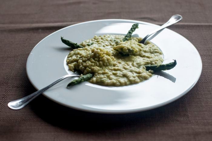 Risotto Asparagi a Bagoss - Enoteca San Marco Polaveno