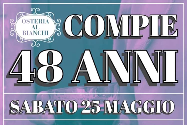 Osteria Al Bianchi di Brescia compie 48 anni