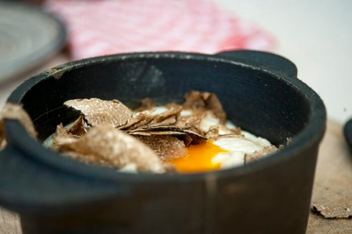 Osteria San Michele - Pisogne Loc. Grignaghe - Tomino con uovo e tartufo