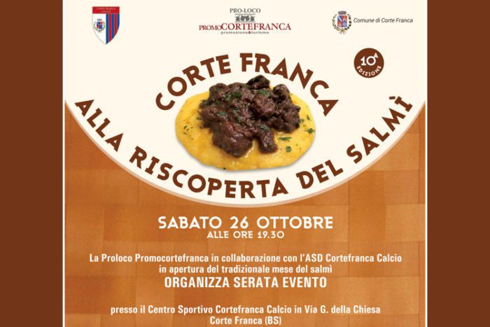 Serata Evento alla riscoperta del Salmì - Corte Franca