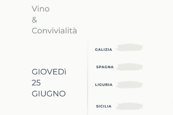 Serata a tema: Vini Marini & Convivialit al Maragoncello — Food a Brescia, giovedì 25 giugno
